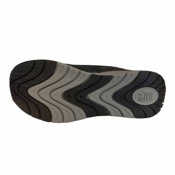NEW DREW men's explore slip on sneakers in black mesh combo
